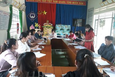 HÌNH ẢNH SINH HOẠT CHUYÊN MÔN THÁNG 11. LÚC 13 GIỜ 30 PHÚT. NGÀY 3/11/2018