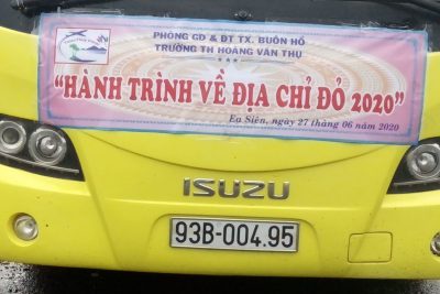 Cán bộ, giáo viên, học sinh trường TH Hoàng Văn Thụ đi tham gia hoạt động học tập và trãi nghiệm, hành trình về với địa chỉ đỏ năm học 2019 – 2020