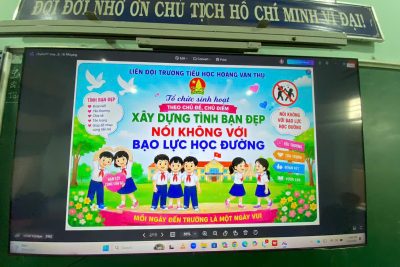 Buổi sinh hoạt theo chủ đề “Xây dựng tình bạn đẹp, nói không với bạo lực học đường”